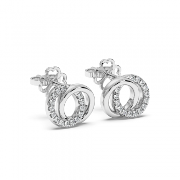 Cercei cu Diamante de 0.15 ct