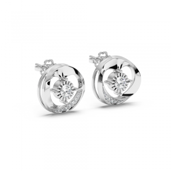 Cercei cu Diamante de 0.15 ct