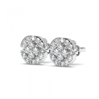 Cercei cu diamante de 0.47 ct