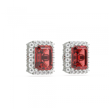 Cercei cu diamante de 0.37 ct si Rubine de 2.98 ct