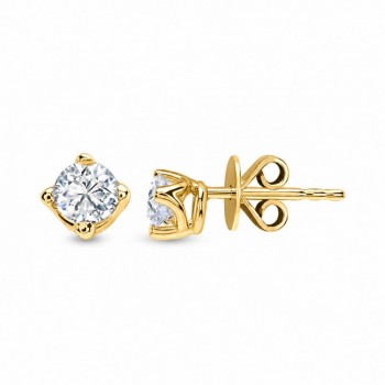 Cercei Solitaire cu diamante de 0.60 ct