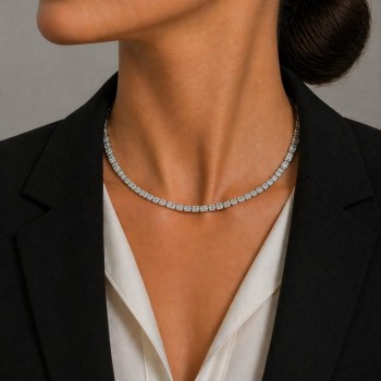 Choker cu diamante de 7.00 ct