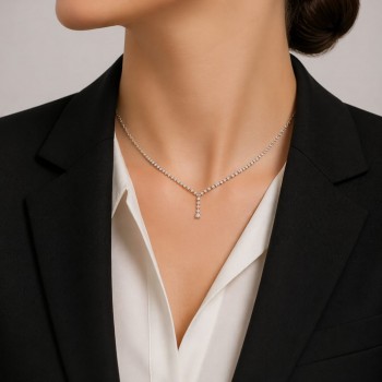 Colier cu Diamante  de 1.04 ct