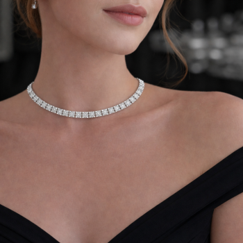 Colier Tennis cu Diamante de 11.96 ct