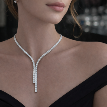 Colier Tennis cu Diamante de 14.77ct