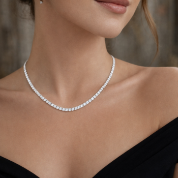 Colier Tennis cu Diamante de 3.89 ct