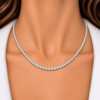 Colier Tennis cu diamante de 4.74 ct