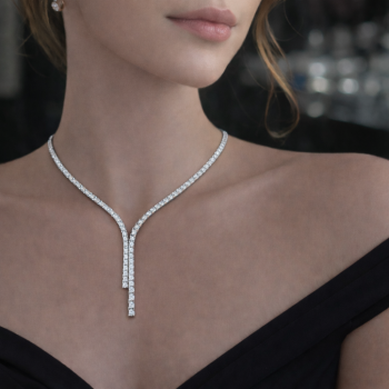 Colier Tennis cu Diamante de 4.90 ct