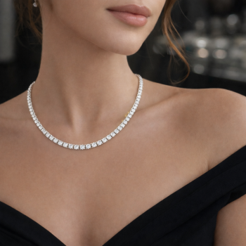 Colier Tennis cu diamante de 7.23ct