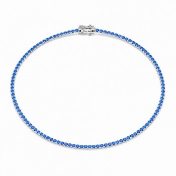 Colier Tennis cu safire de 5.00 ct
