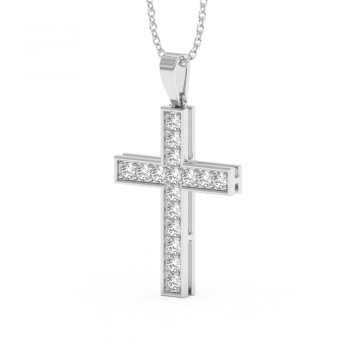 Pandantiv Cruciulita cu Diamante de 0.56ct