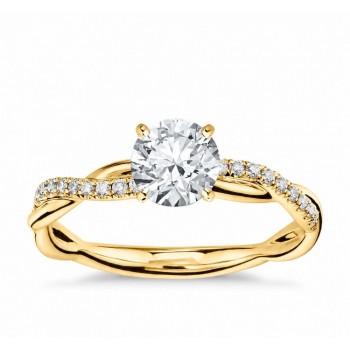 Inel cu diamant central de 1.32 ct si diamante laterale de 0.30 ct