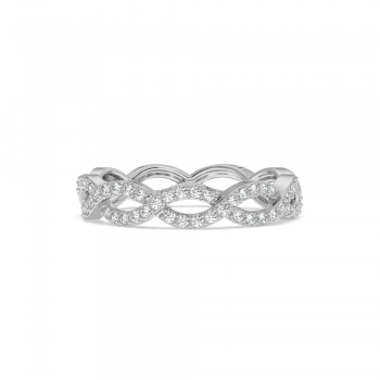 Inel Verigheta Semi Eternity cu Diamante de 0.28 ct