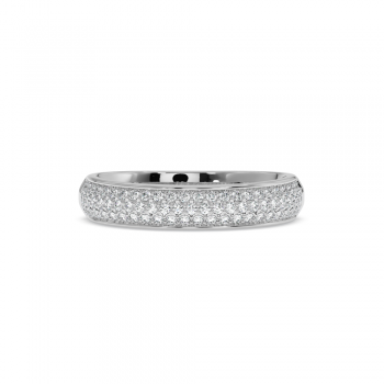 Inel Verigheta Semi Eternity cu Diamante de 0.36 ct