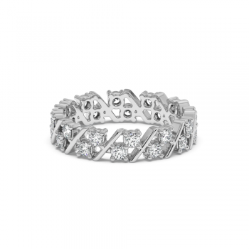 Inel Verigheta Eternity cu Diamante de 0.92 ct