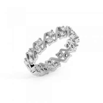 Inel Verigheta Eternity cu Diamante de 0.92 ct