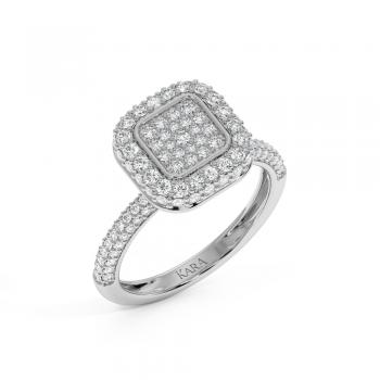 Inel cu diamante de 1.12 ct