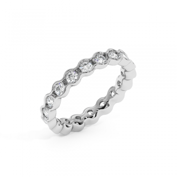 Inel Verigheta Eternity cu Diamante de 1.17 ct