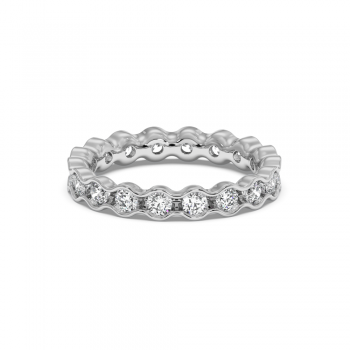 Inel Verigheta Eternity cu Diamante de 1.17 ct