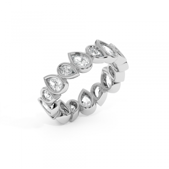 Inel Verigheta Semi Eternity cu Diamante de 2.08 ct