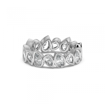 Inel Verigheta Semi Eternity cu Diamante de 2.08 ct