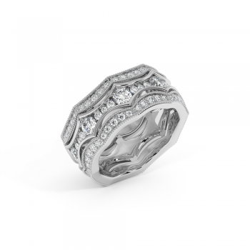 Inel Verigheta cu Diamante de 2.21 ct