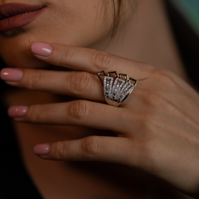 Inel cu diamante de 0.84 ct