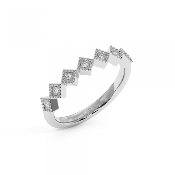 Inel cu diamante rotunde de 0.046ct.