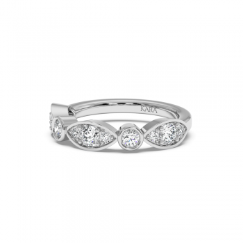  Inel cu diamante rotunde de 0.7ct.