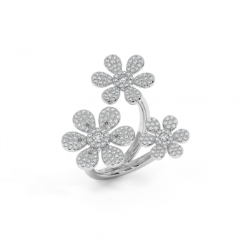 Inel cu diamante rotunde de 1.07ct.