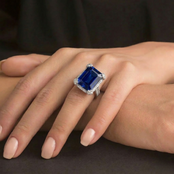 Inel cu Quartz de 16.70 ct si Diamante de 1.87 ct