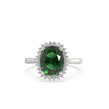 Inel cu Smarald de 2.42 ct si diamante de 0.17 ct