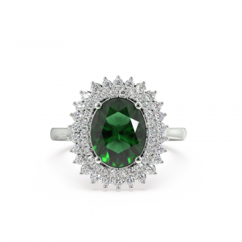 Inel cu Smarald de 2.42 ct si diamante de 0.45 ct
