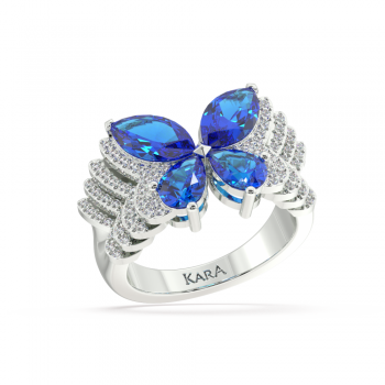 Inel cu Tanzanit de 2.24 ct, Diamante de 0.27 ct 