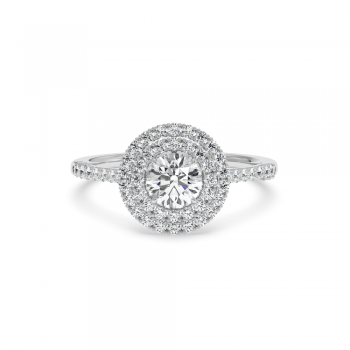 Inel de Logodna cu Diamant Central de 0.58ct si Diamante Laterale de 0.46ct