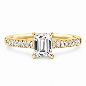 Inel de logodna cu diamant central de 0.60 ct si diamante laterale de 0.20 ct