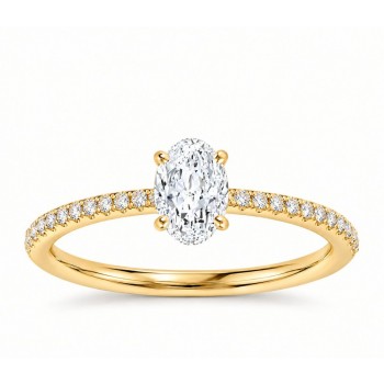 Inel de logodna cu diamant central de 0.70 ct si diamante laterale de 0.30 ct