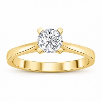 Inel de logodna cu diamant central de 0.71 ct