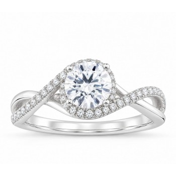 Inel de logodna cu diamant central de 0.80 ct si diamante laterale de 0.40 ct