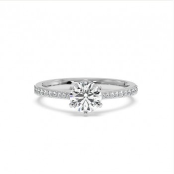Inel de Logodna cu Diamant Central de 1.03 ct si Diamante Laterale de 0.13 ct