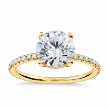 Inel de logodna cu diamant central de 1.32 ct si diamante laterale de 0.30 ct