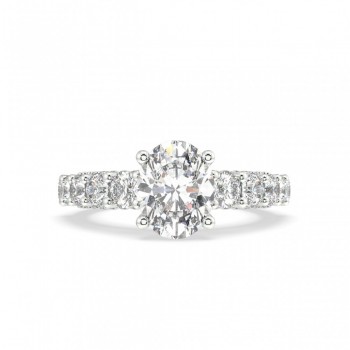 Inel de logodna cu Diamant central de 2.02 ct si diamante laterale de 1.58 ct
