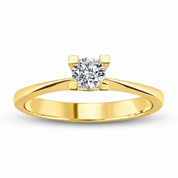 Inel de logodna Solitaire  cu diamant de 0.20 ct