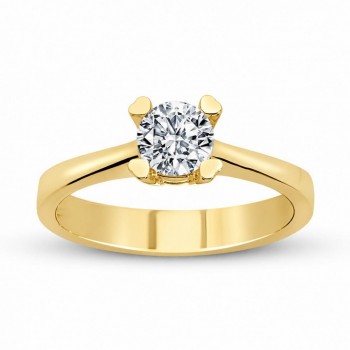Inel de logodna Solitaire cu diamant de 0.40 ct