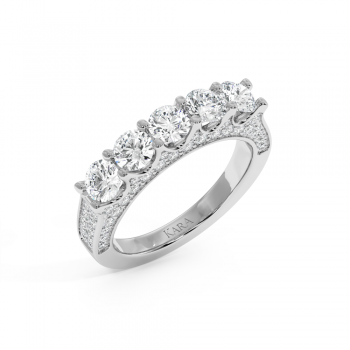 Inel Semi Eternity cu Diamante de 1.89ct