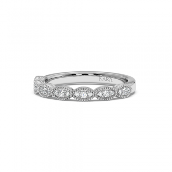 Inel/Verigheta Semi Eternity cu Diamante de 0.14 ct