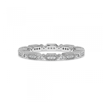 Inel Verigheta Eternity cu Diamante de 0.14ct