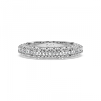 Inel/Verigheta Semi Eternity cu Diamante de 0.15 ct