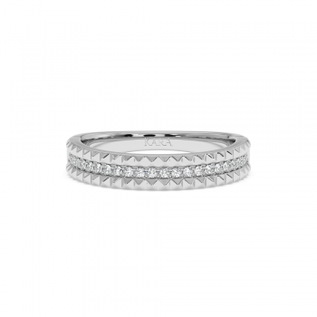 Inel/Verigheta Semi Eternity cu Diamante de 0.16 ct