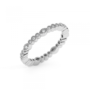 Inel Verigheta Eternity cu Diamante de 0.20ct